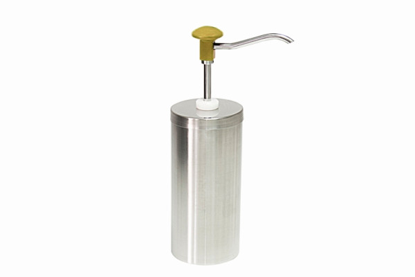 Schneider Dosierspender rund einfach - (gelb), Inhalt 2,25 Liter - 107 x 107 x 358 mm, 152544