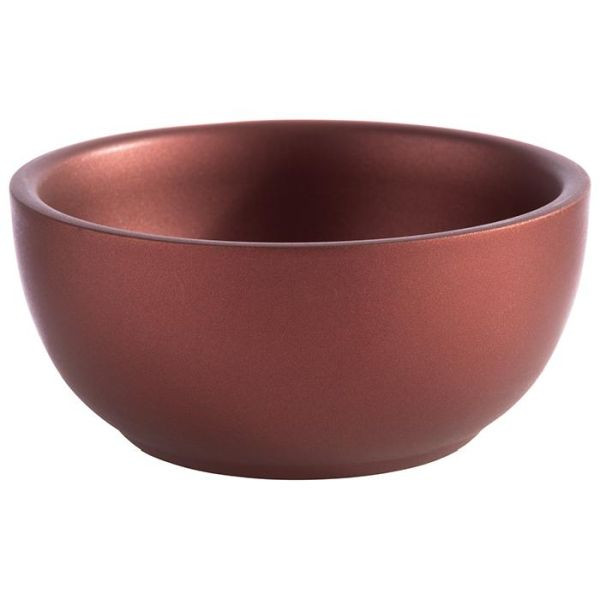 APS Schale -LEVANTE-, Ø 9,5 cm, Höhe: 4,5 cm, Edelstahl, Farbe: kupferrot, 0,14 Liter, doppelwandig, 40700