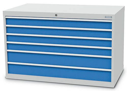 Bedrunka+Hirth Schubladenschrank, R 48-24, Schubladenanzahl: 6, Maße in mm (BxTxH): 1305 x 736 x 819, 1380/0420V18