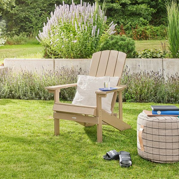 HOME DELUXE Gartenstuhl FAREA - Creme-Weiß, 74763, 4058166441652