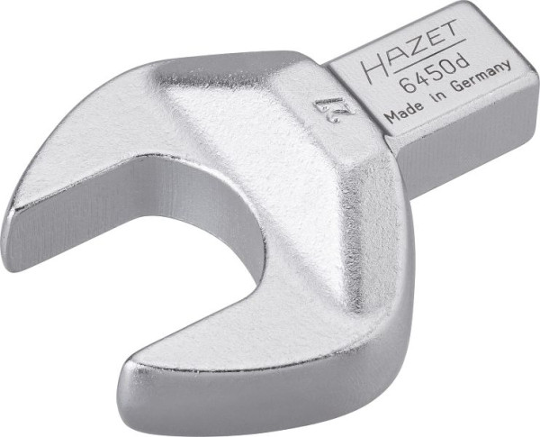 Hazet Einsteck-Maulschlüssel, Einsteck-Vierkant 14 x 18 mm, Außen-Sechskant Profil, 27 mm, 6450D-27