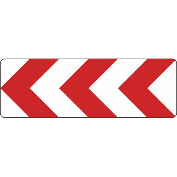 Stein HGS Richtungstafel in Kurven, linksweisend, 1500 mm / RA2 / Flachform 3 mm, 625-11-123