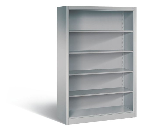 C+P Stahlregal mit Rückwand Acurado, H1950xB1200xT500mm, Farbe: Weißaluminium, 5 OH, 9380-000 S10001