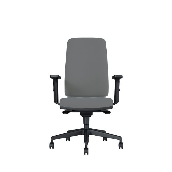 Bisley Bürodrehstuhl Stone, Tiefenverstellbarer Sitz, Mit 3D Armlehnen, Kunststofffußkreuz, MR6625 dark grey, STONETKDMR6625