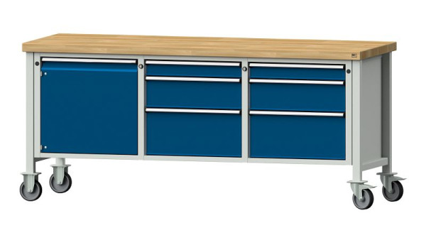 ANKE Werkbänke Kastenwerkbank, Modell 125 V, 2000 x 700 x 900 mm, RAL 7035/5010, BMP 50 mm, 306.063