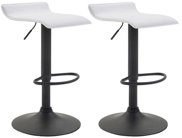 CLP Barhocker Dyn V2 Kunstleder schwarz, weiß, VE: 2 Stück, 316116