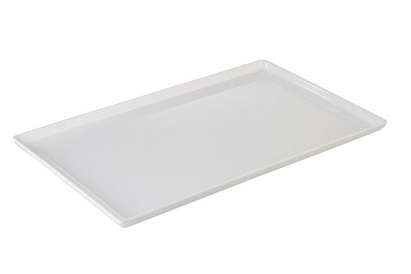 APS Tablett GN 1/1 -FLOAT-, 53 x 32,5 cm, Höhe: 3 cm, Melamin, weiß, 83923