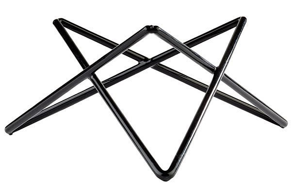 APS Buffetständer -PRISMA-, Ø 26 cm, Höhe: 10,5 cm, Metall, schwarz ummantelt, mit Antirutschgummierung, 33272