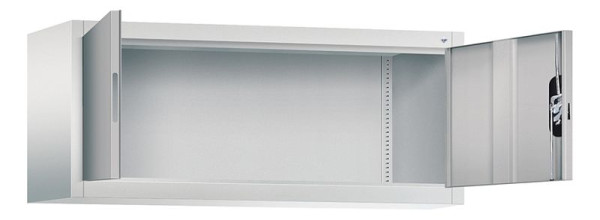 C+P Aufsatzschrank Acurado, H500xB1200xT400mm, Farbe: Lichtgrau / Weißaluminium, Muldengriff, 9464-000 S10148