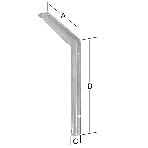 Vormann T-Profil-Konsolen 300 x 550 mm, feuerverzinkt, 000156355ZF