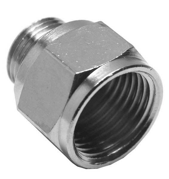 AEROTEC Muffe Reduzierung 3/8 Zoll AG x 1/2 Zoll IG zylindrisch, 10.138.00-PS