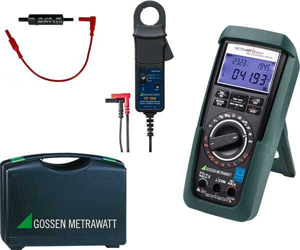Gossen Metrawatt TRMS Leistungs-Multimeter und PQ Analysator inkl. AC/DC Stromsensor, METRAHIT ENERG.DC PW, M249D