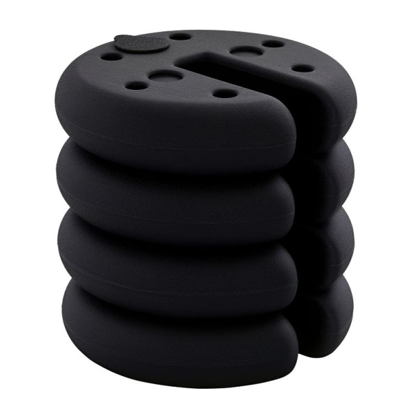 Outsunny Pavillon Standfuß 4 Stück Gewicht Partyzelt Pavillongewicht befüllbar bis 5 kg Gewichte für Pavillon, 84C-085