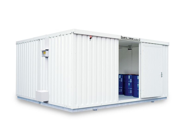 SÄBU SAFE Tank Kombination STKI 4000 ALG, isoliert, vormontiert inkl. Endmontage, Kunststoffbeschichtet RAL 9002, 5.380x4.340x2.520 mm, F8850650101-F905