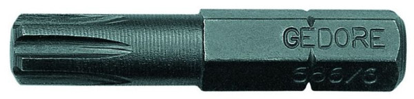 GEDORE Schraubendreherbit 1/4" Vorteilspack für Innenkeilprofilschrauben RIBE, M8, VE: 10 Stück, 6540940