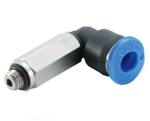 timmer B-WEdlM-3-M6-KU, Winkel-Einschraubverschraubung zylindrisch Mini-Serie, lange Ausführung, Gewinde: M6, VE: 10 Stück, 03180592