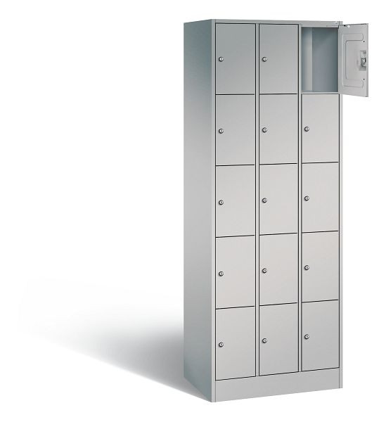 C+P Schließfachschrank Serie 8070, H1950xB680xT480mm, Farbe: Weißaluminium, 80700-30 S10049