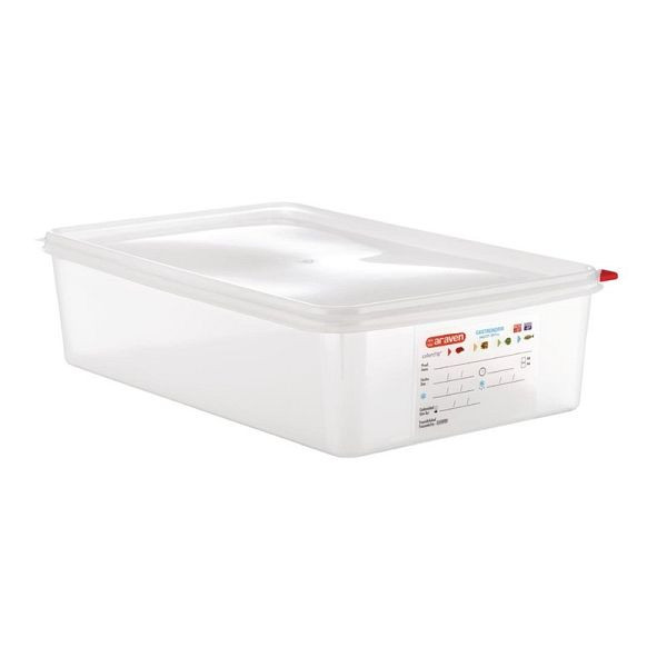 Araven GN1/1 Lebensmittelbehälter mit Deckel 13,7L, VE: 4 Stück, GL260