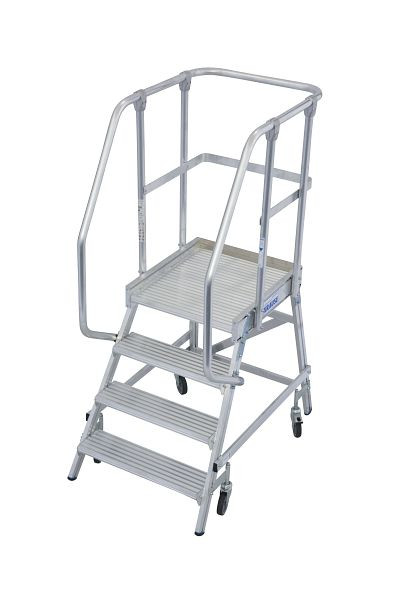 Krause Stabilo Podestleiter, fahrbar 1x4 Stufen, 821027