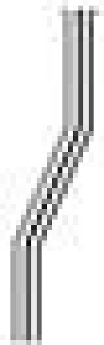 Benkiser Spülrohr Durchmesser 16, Länge 180 mm, Kröpfung 15 mm, verchromt, für Urinal-Spüler, 6001815