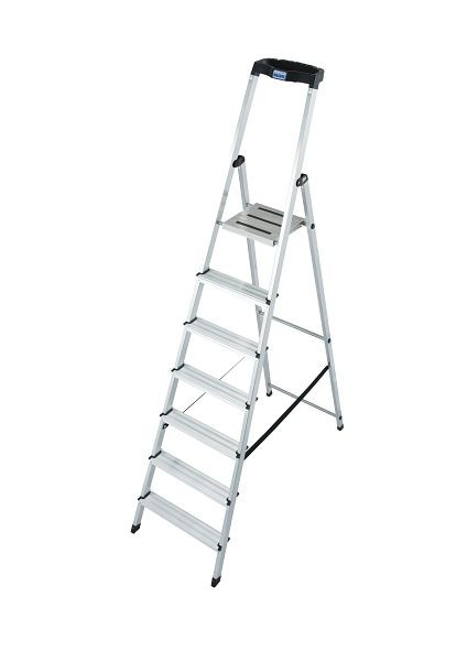 Krause Safety Stehleiter 1x7 Stufen, 126351, 4009199126351