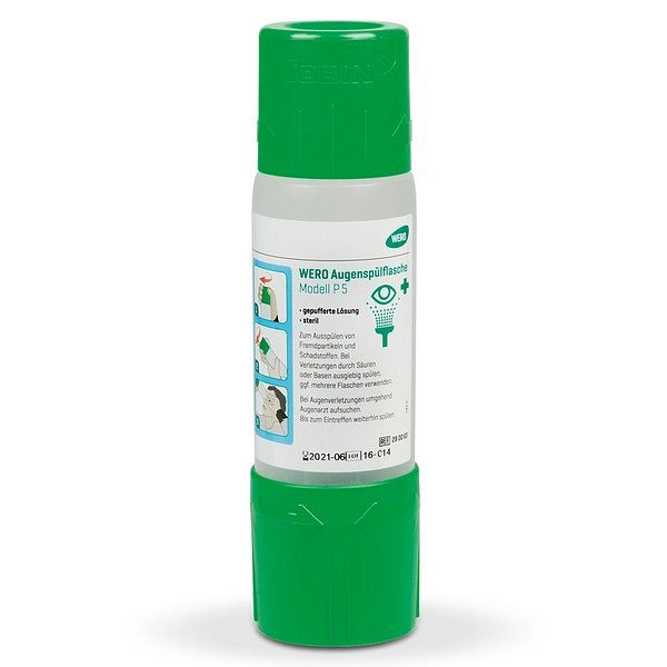 WERO Augenspülflasche Modell P5, ohne Wandhalterung aus Kunststoff, VE: 500 ml, 280063