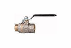 Riegler Kugelhahn mit schwarzem Stahlhebel, leichte Ausführung, Innen/Außengewinde, 103202