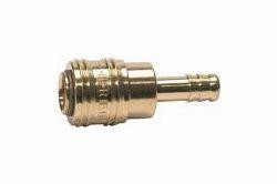 Riegler Schnellverschlusskupplung NW 7,2, Messing blank mit Schlauchtülle, 115650