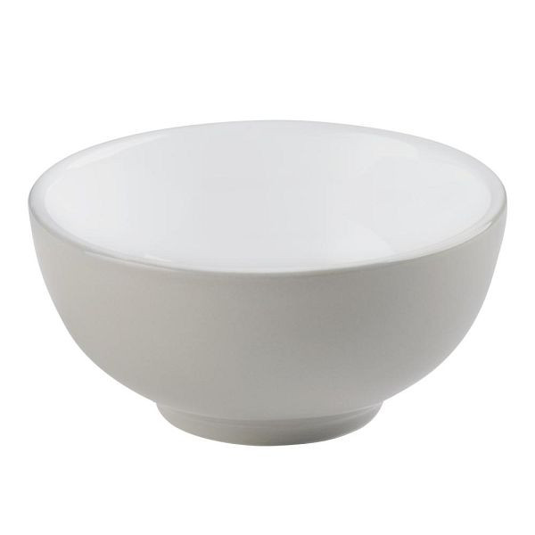 APS Schale SNUG - Porzellan, Ø 12 cm, 250ml, taupe, stapelbar, spülmaschinengeeignet, 16021