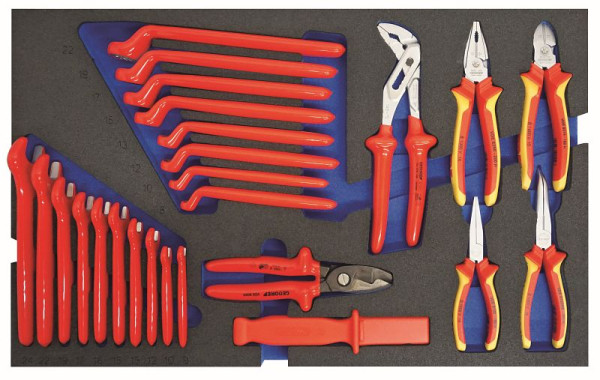 GEDORE KL-4600-200-2 VDE-Werkzeugsortiment, Zangen + Schraubenschlüssel, 3467678