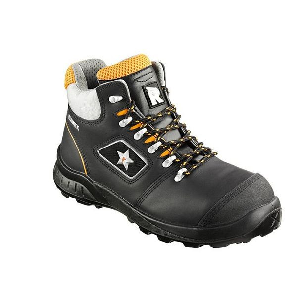 RUNNEX S3-Sicherheitsschnürstiefel TeamStar, schwarz/orange, Größe: 42, VE: 1 Paar, 5308-42