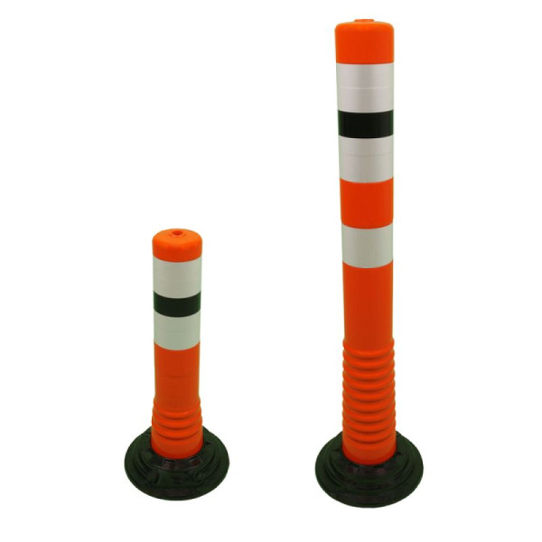 Stein HGS Absperrpfosten -Elasto Orange- zum Aufkleben, überfahrbar, 750 mm, 12870