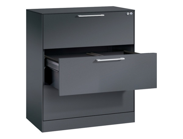 C+P Hängeregistraturschrank Asisto, H1010xB800xT435mm, 7016/7016, 146043-312 S10152