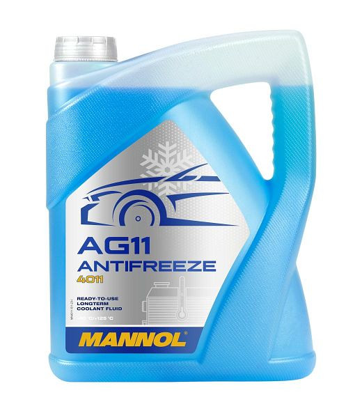 MANNOL 4011 Kühlerfrostschutzmittel AG11 (-40) Longterm, VE: 5 l, MN4011-5