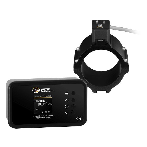 PCE Instruments Durchflussmesser zum Festeinbau, PoE und Sensor mit 9 m Ethernet-Kabel, für Kupfer Rohre; DN50, PCE-UFM 50CU