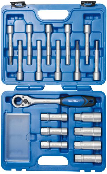 SW-Stahl Stoßdämpfer Werkzeugsatz, 18-teilig, 10365L, 4033592077477