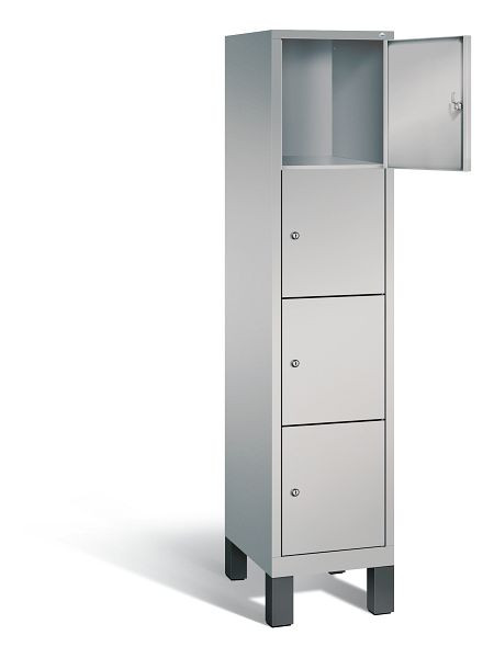 C+P Schließfachschrank Evolo, H1850xB420xT500mm, Farbe: Weißaluminium, 48010-124 S10002
