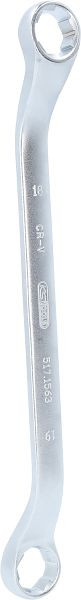 KS Tools RESCUEpower Doppel-Ringschlüssel gekröpft 18x19 mm, 517.1563