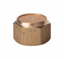 Riegler Schalldämpfer aus Sinterbronce, flache Ausführung, mit Innengewinde, 113357