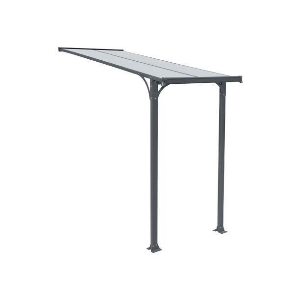 HOME DELUXE Vordach Haustür CUBIS - Größe S, 150 x 150 x 238 / 258 cm, 50415