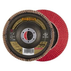 Rhodius TOPline LSK FK Lamellenschleifscheibe, Durchmesser [mm]: 125, Bohrung [mm]: 22.23, VE: 10 Stück, 210184