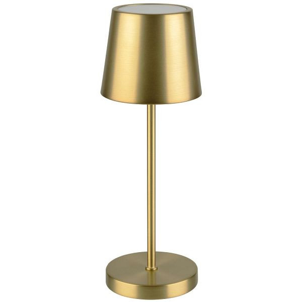 APS "MERLE MINI" Kabellose USB-C Tischleuchte, Fartemperatur und Helligkeit einstellbar, spritzwasssergeschützt IP 54, Gold, 17027