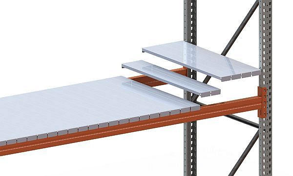 Meta Stahlpaneelboden 1825x1100x25 mm, verzinkt, für Palettenregal MULTIPAL, 200189682