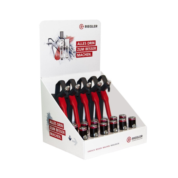 Riegler Aufsteller Druckknopfkupplung / Blaspistolen Kunststoff Standard, 144827