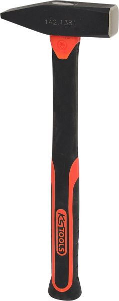 KS Tools Schlosserhammer mit Fiberglasstiel, 800g, 142.1381