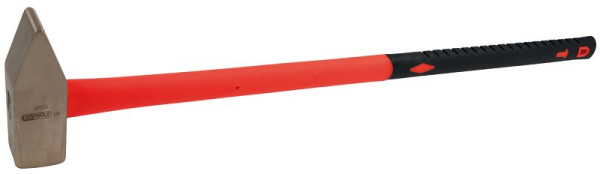 KS Tools BRONZEplus Vorschlaghammer 3000 g, mit Fiberglasstiel, 963.2040