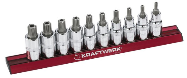 Kraftwerk Loch-RIBE-Bit-Steckschlüssel-Satz 1/2", 10-tlg, 329099