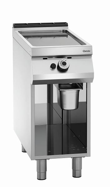 Bartscher Gas-Griddleplatte, glatt, Unterbau offen, 2955041