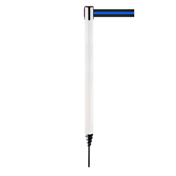 Stein HGS Personenleitsystem -P-Line Outside-, weiß, schwarz/blau/schwarz waagerecht (gestreift), mit Gurtendstück (Standard), 37690-0701