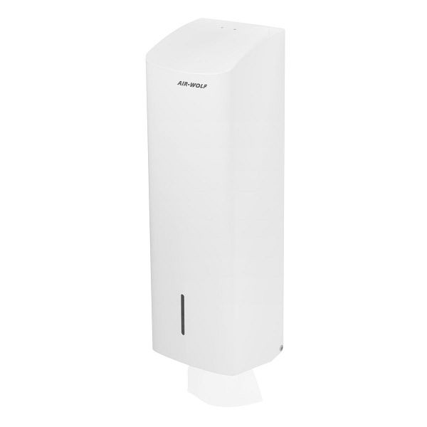 Air Wolf WC-Papierspender, Wandmontage, Weiß, Edelstahl, Serie Alpha, 60-191